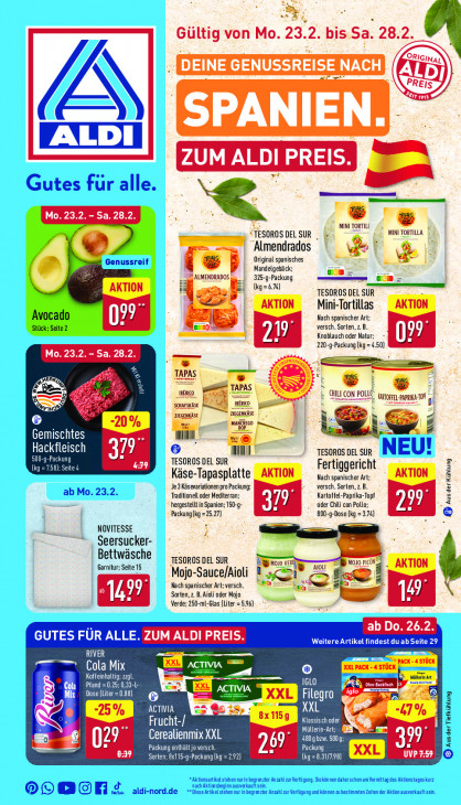 Aldi Nord Prospekt 26.02.2026