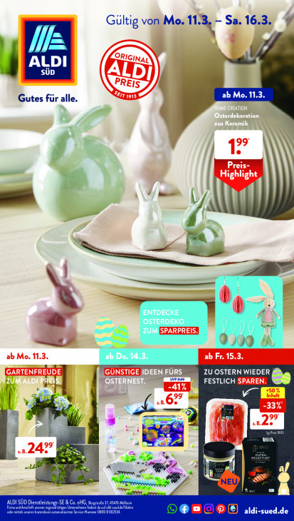 Aldi Süd Prospekt 16.03.2024