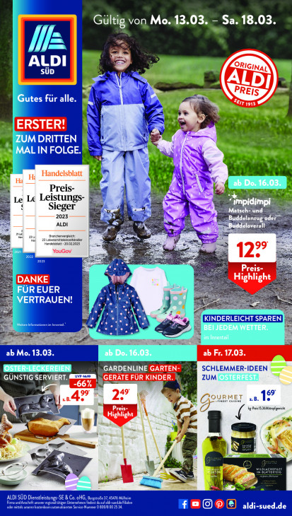 Aldi Süd Prospekt 16.03.2023