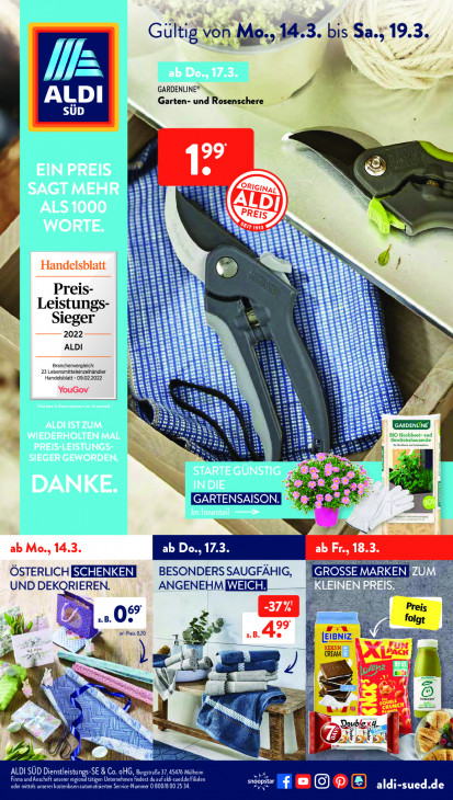 Aldi Süd Prospekt 17.03.2022