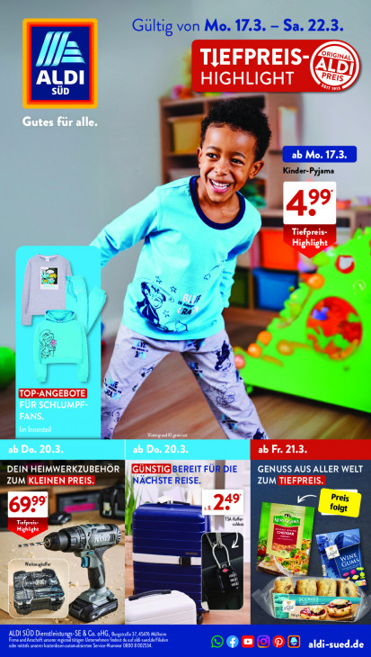 Aldi Süd Prospekt 22.03.2025