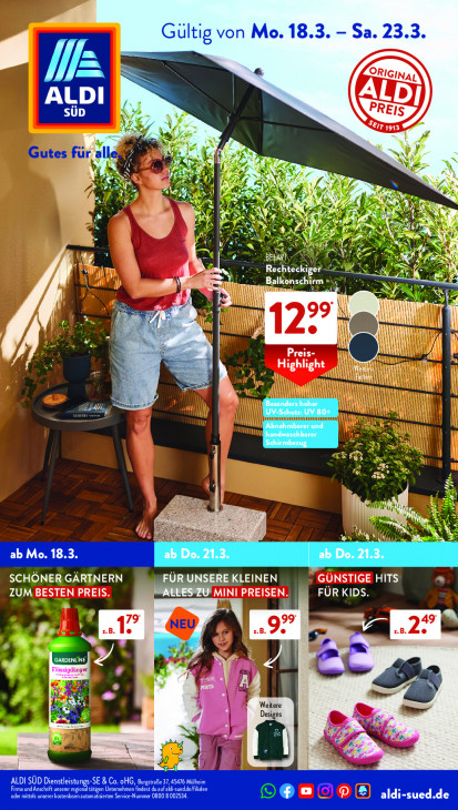 Aldi Süd Prospekt 23.03.2024