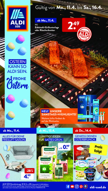 Aldi Süd Prospekt 16.04.2022