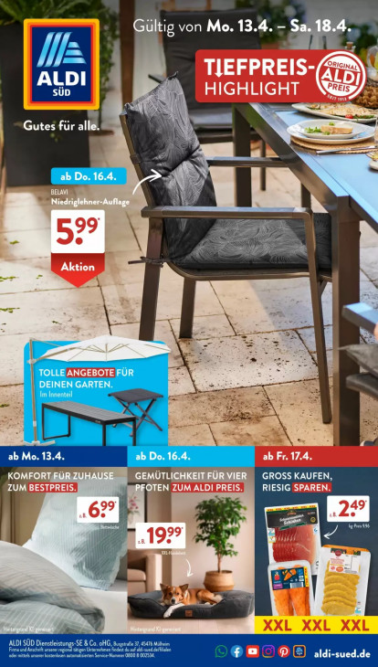Aldi Süd Prospekt 18.04.2026