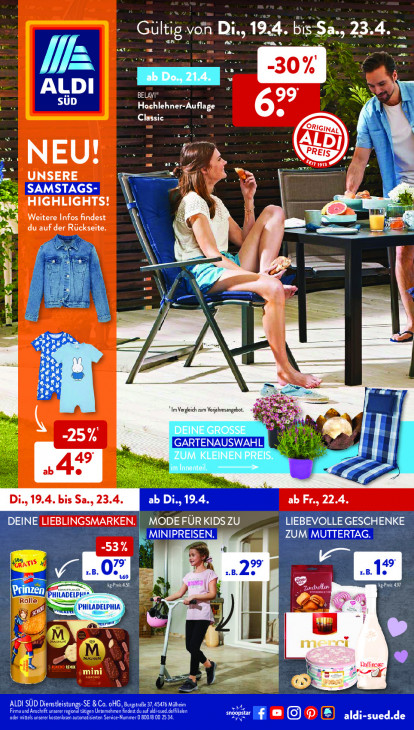 Aldi Süd Prospekt 21.04.2022