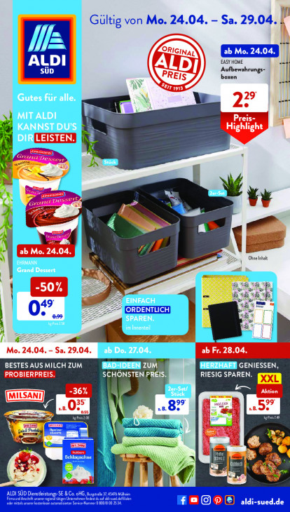 Aldi Süd Prospekt 29.04.2023