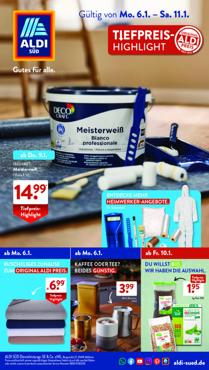 Aldi Süd Prospekt 11.01.2025