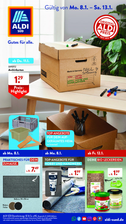 Aldi Süd Prospekt 13.01.2024