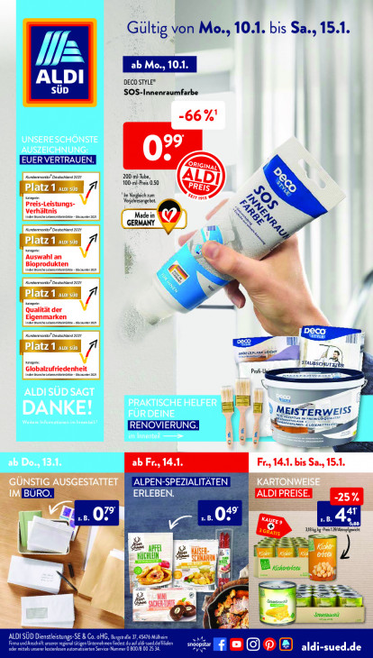 Aldi Süd Prospekt 14.01.2022