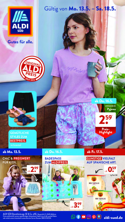 Aldi Süd Prospekt 16.05.2024