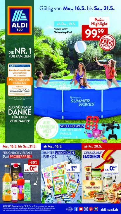 Aldi Süd Prospekt 19.05.2022