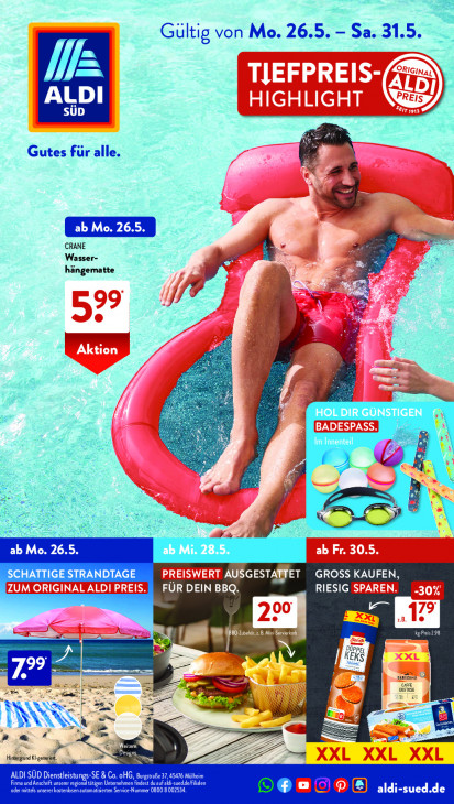 Aldi Süd Prospekt 26.05.2025