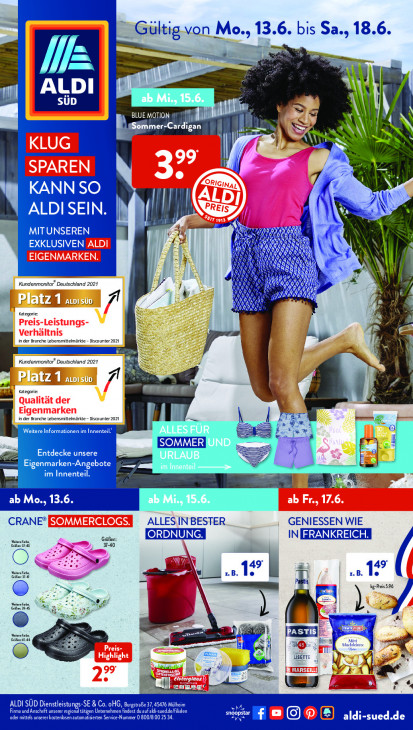 Aldi Süd Prospekt 15.06.2022