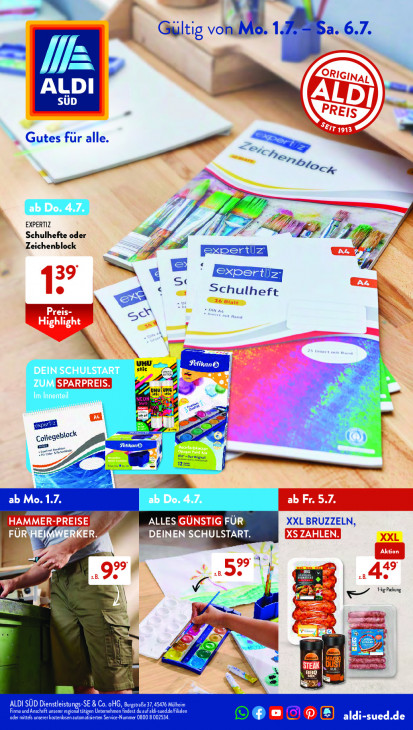 Aldi Süd Prospekt 06.07.2024