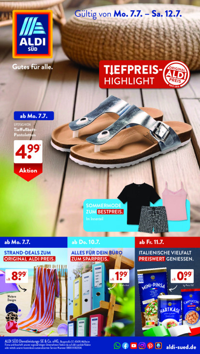 Aldi Süd Prospekt 12.07.2025