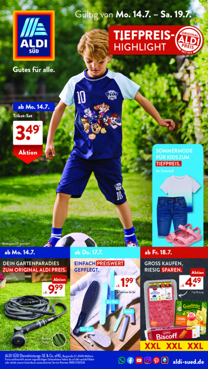 Aldi Süd Prospekt 19.07.2025