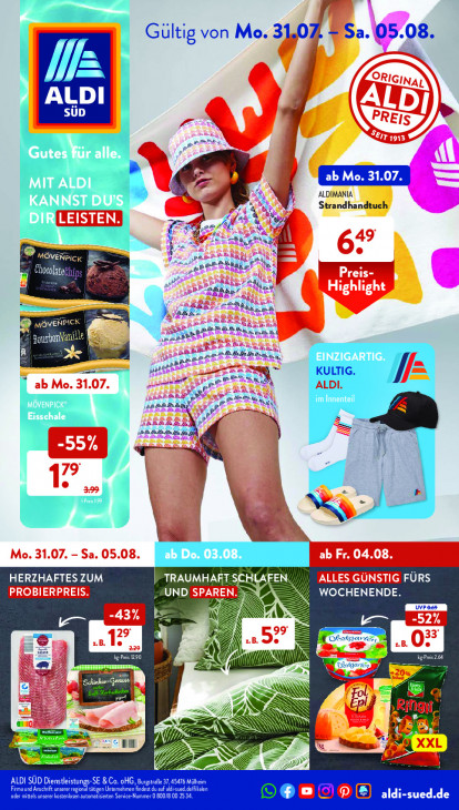 Aldi Süd Prospekt 05.08.2023