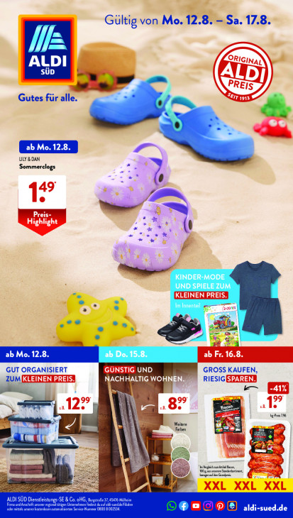 Aldi Süd Prospekt 17.08.2024