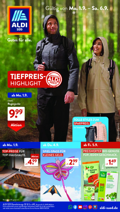 Aldi Süd Prospekt 06.09.2025