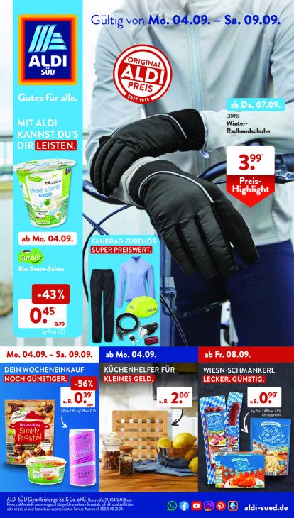 Aldi Süd Prospekt 09.09.2023