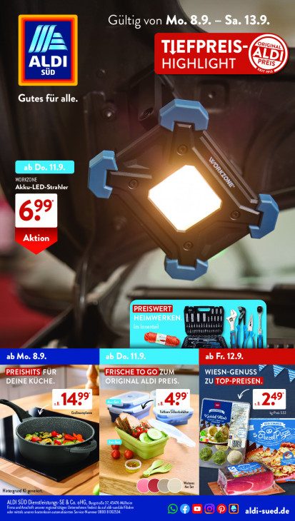 Aldi Süd Prospekt 13.09.2025