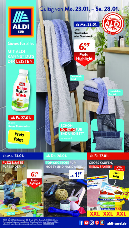 Aldi Süd Prospekt 28.01.2023