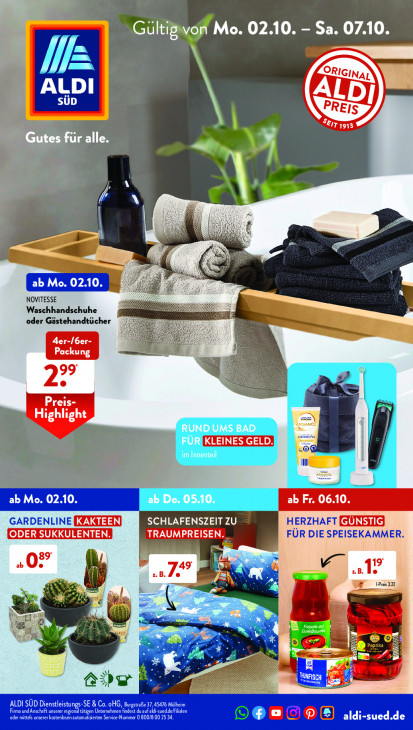 Aldi Süd Prospekt 07.10.2023