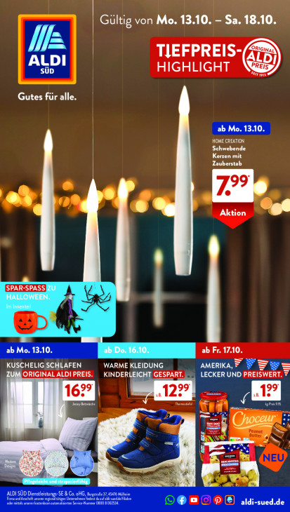 Aldi Süd Prospekt 18.10.2025