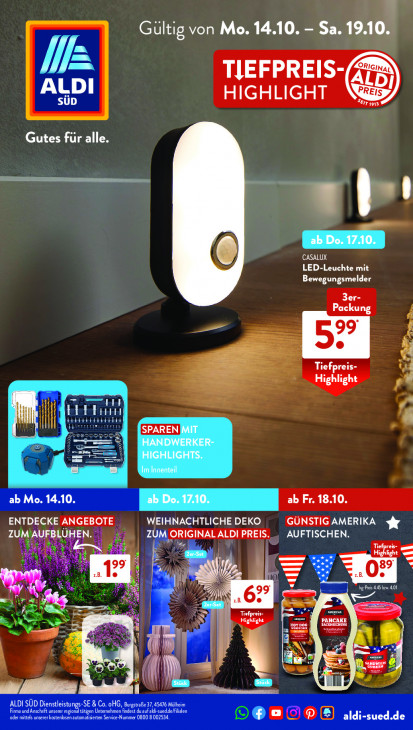 Aldi Süd Prospekt 19.10.2024