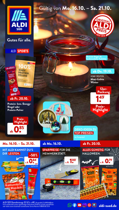 Aldi Süd Prospekt 21.10.2023