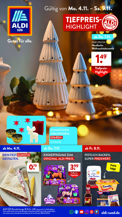 Aldi Süd Prospekt 07.11.2024