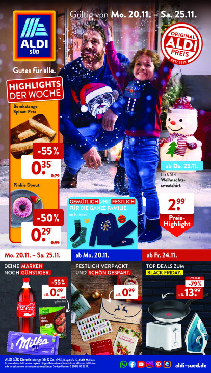 Aldi Süd Prospekt 25.11.2023