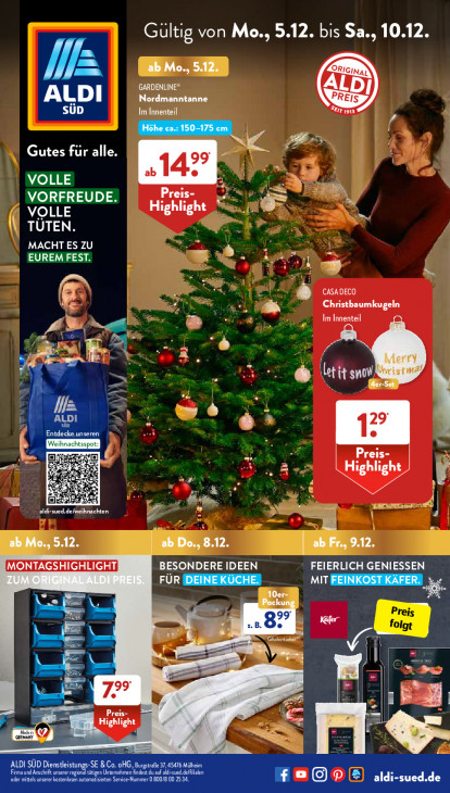 Aldi Süd Prospekt 09.12.2022