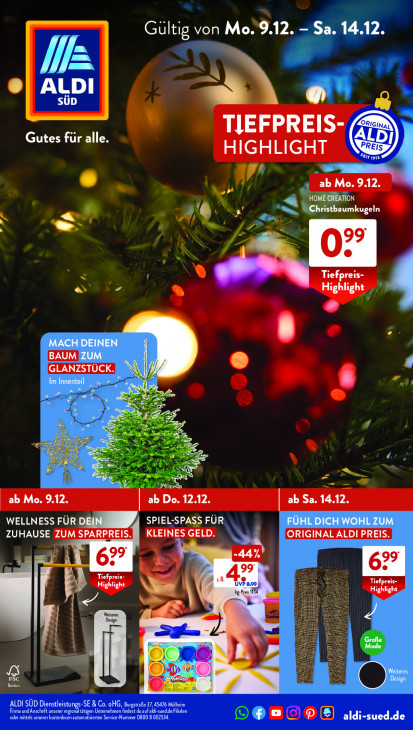 Aldi Süd Prospekt 14.12.2024