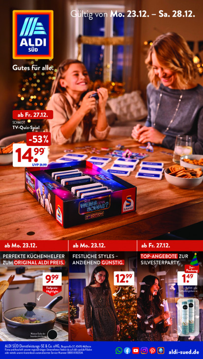 Aldi Süd Prospekt 27.12.2024