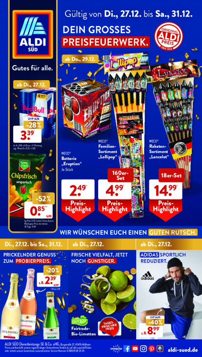 Aldi Süd Prospekt 29.12.2022