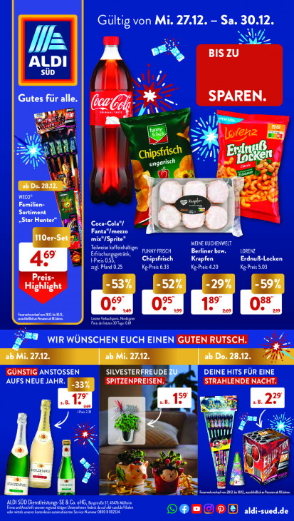 Aldi Süd Prospekt 27.12.2023
