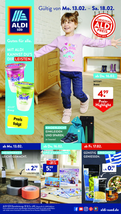 Aldi Süd Prospekt 18.02.2023