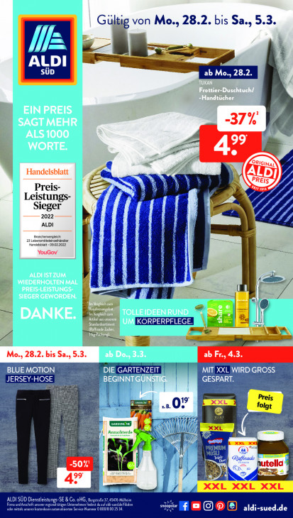 Aldi Süd Prospekt 03.03.2022
